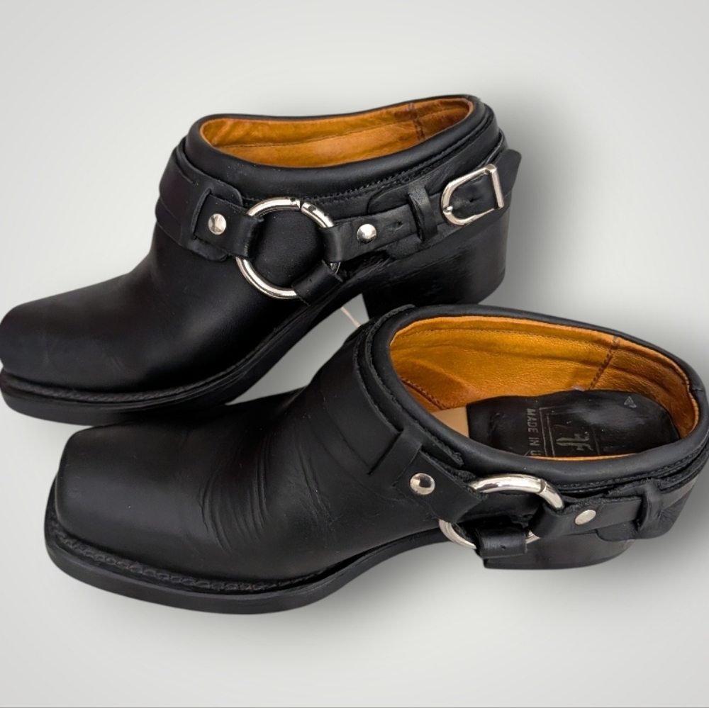 Frye Belted Harness Mules - Picture 4 of 14
